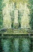 piero ligorio neptunbrunnen i parken France oil painting artist